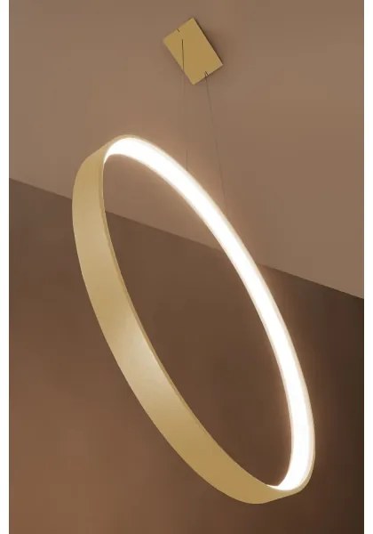 Lustră LED pe cablu RIO LED/30W/230V CRI90 3000K d. 55 cm auriu Thoro TH.220