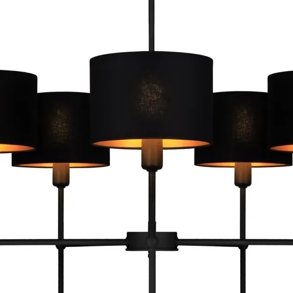 Lustră pe tijă MADELA 5xE14/40W/230V neagră