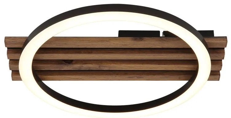 Plafoniera LED riflaj cu efect de lemn TISHA