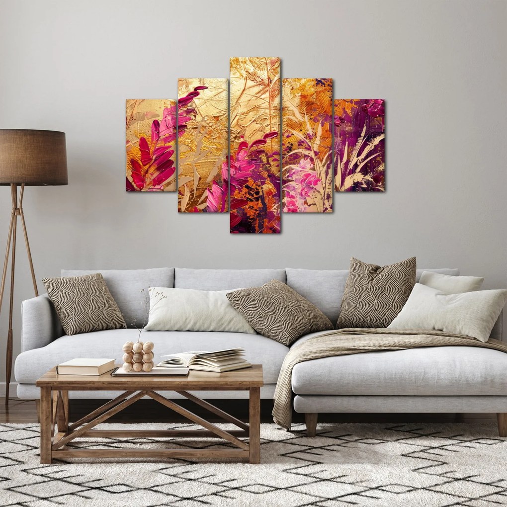 Tablou - Pictură abstractă de flori II. (150x105 cm)
