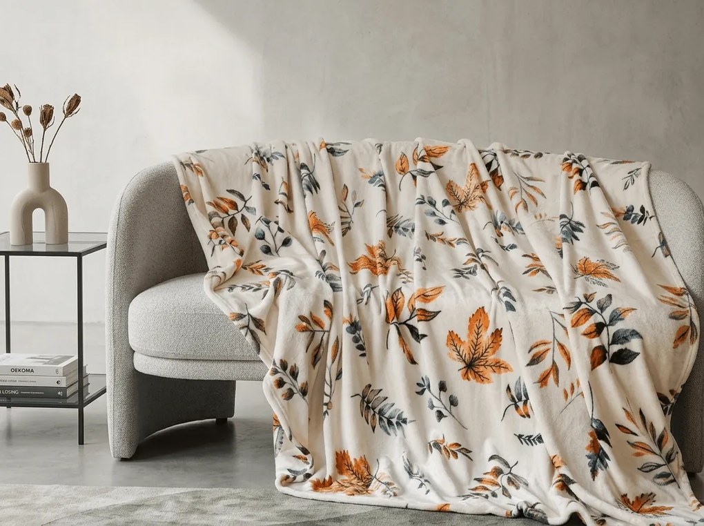Patura Cocolino AUTUMNA, crem Dimensiune: 200 x 220 cm