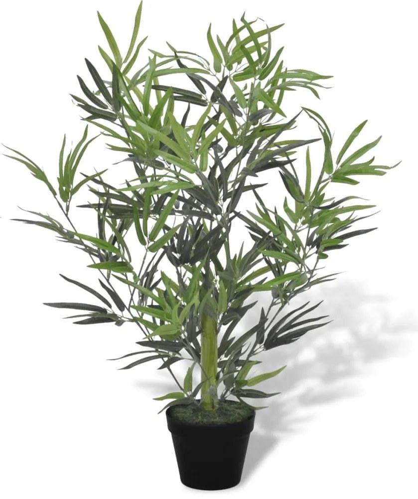 Bambus artificial cu ghiveci, 80 cm