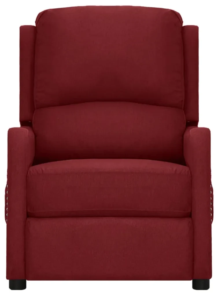 339033 vidaXL Fotoliu de masaj, roșu vin, material textil