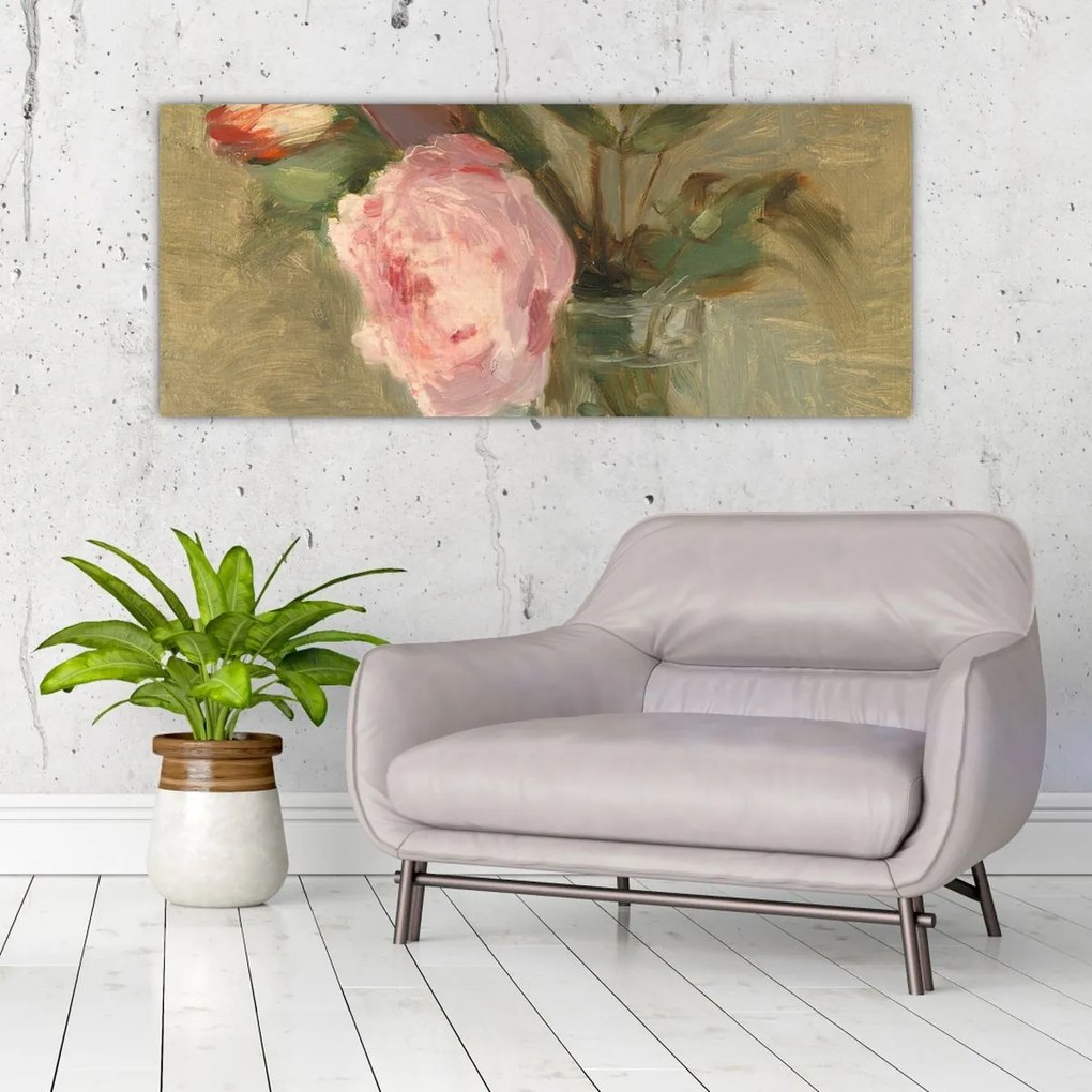 Tablou - Berthe Morisot, Peonies, reproducere (120x50 cm)
