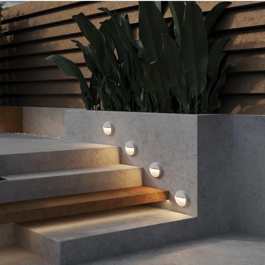 Spot LED iluminat scari sau perete exterior IP54 Mane alb