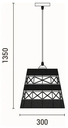 Lustră pe cablu 1xE27/15W/230V bej