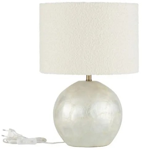 Veioza din scoici capiz, abajur boucle ORA