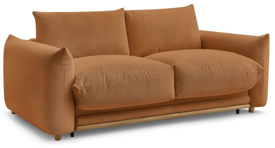 Canapea portocalie extensibilă 214 cm Ernest – Bobochic Paris
