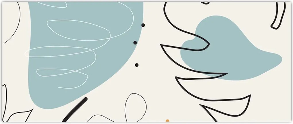 Tablou - Ilustrație de frunze (120x50 cm)