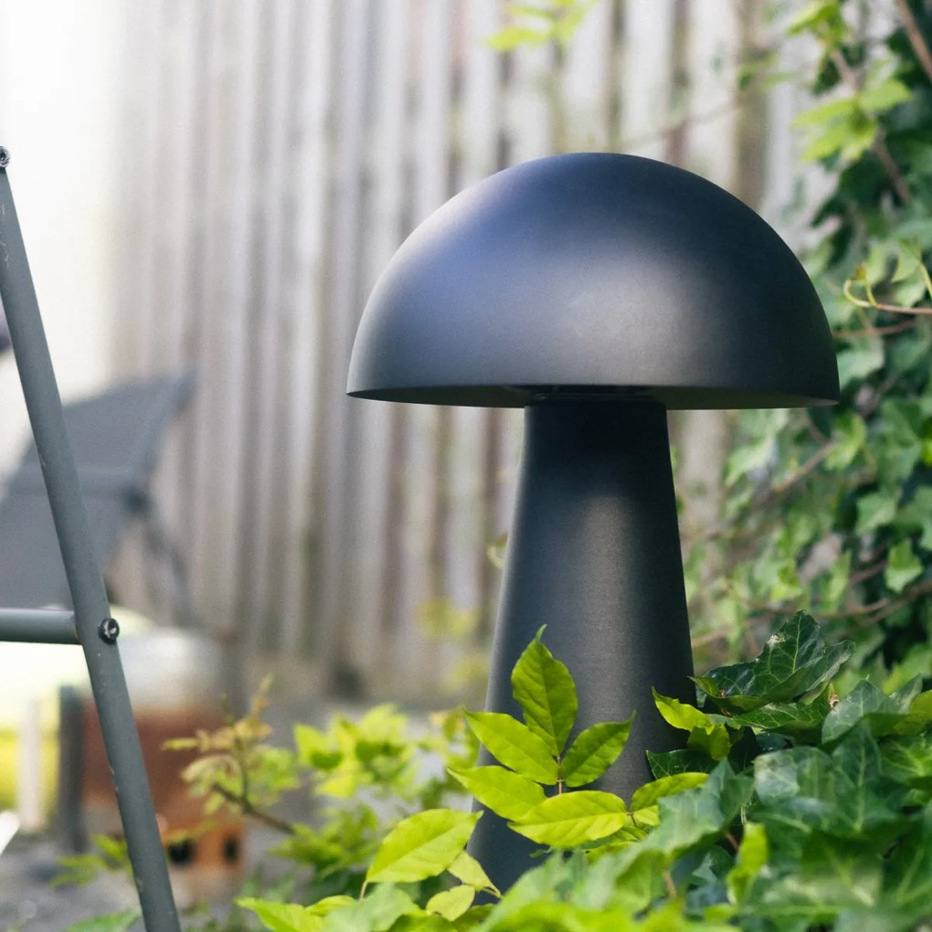 Lampă de podea pentru exterior neagră 50 cm - Mushroom