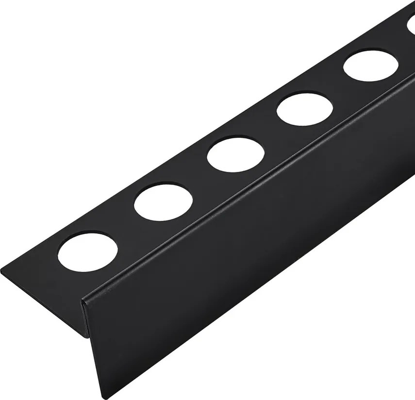 Profil inclinat dreapta pentru podea Balneo Floor Strips 170 cm finisaj negru mat