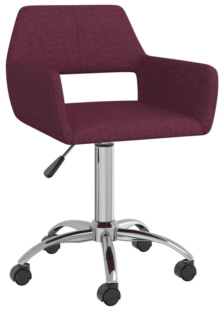 3089364 vidaXL Scaun de masă pivotant, violet, material textil