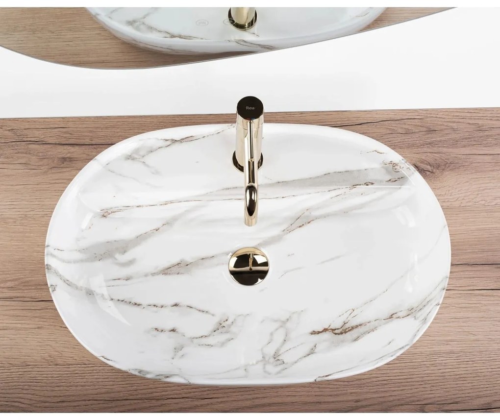 Rea Aura lavoar 60.5x40.5 cm ovale de blat REA-U6623