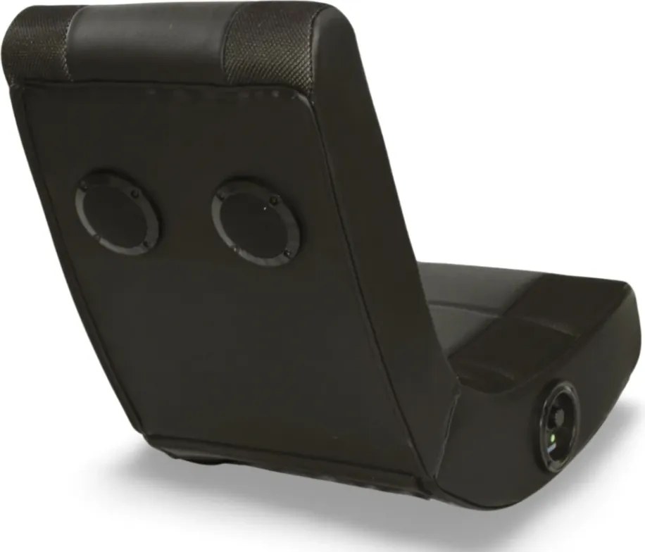 Fotoliu gaming, boxe încorporate, conectare Bluetooth, pliabil, PU/Mesh, Negru