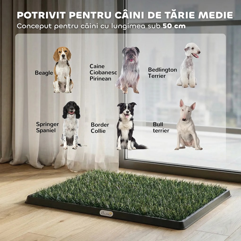 PawHut toaletă pentru câini sintetică | Aosom Romania