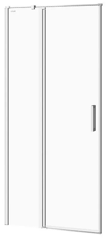 Usa sticla dus batanta 90x195 cm profil crom Cersanit Moduo, montare stanga 900x1950 mm, Stanga