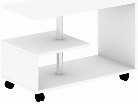 Măsuță de cafea KARANFIL 52,5x80 cm albă