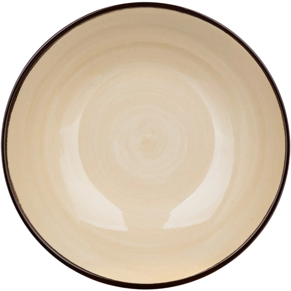 Farfurie adâncă Banquet PALAS, 18 cm, crem