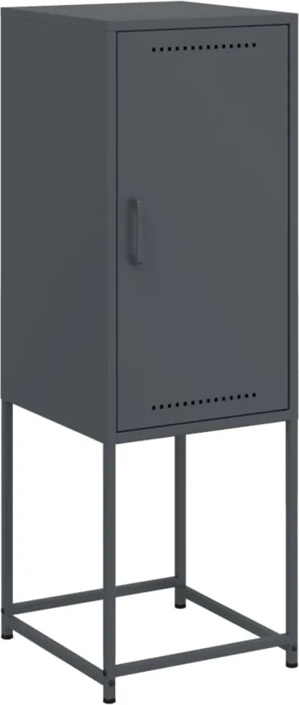 vidaXL Dulap înalt, antracit, 36x39x107 cm, oțel