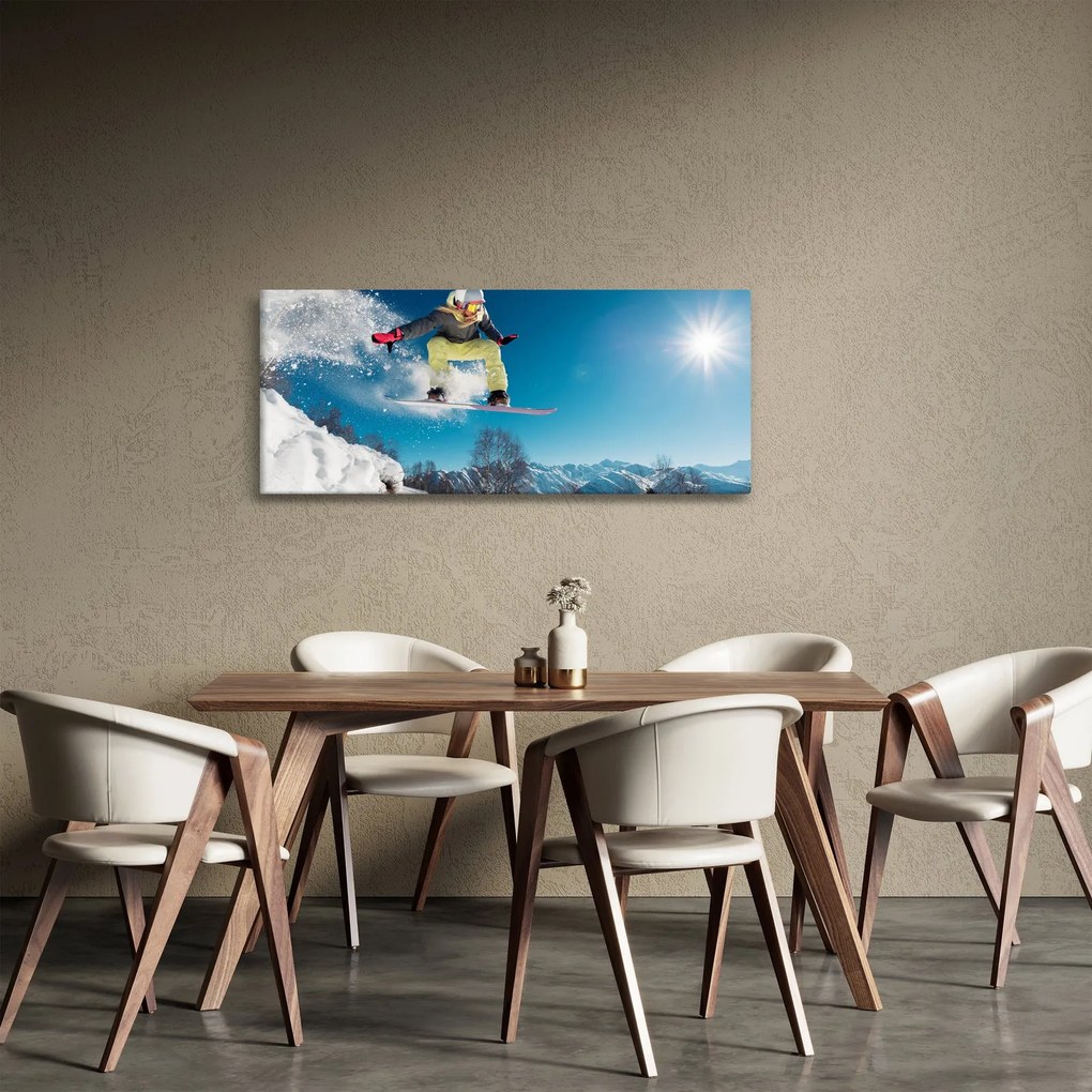 Tablou - Snowboarder (120x50 cm)