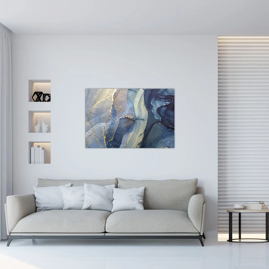 Tablou - Abstracție cu cerneală cu alcool (90x60 cm)