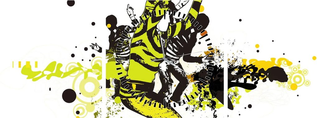 Tablou - Street dance (cu ceas) (90x30 cm)