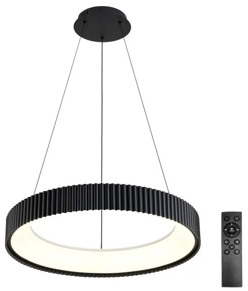 Brilagi FALCON MODERN - lustră LED reglabilă suspendată pe cablu, 54W, 230V, 60 cm, negru, telecomandă inclusă