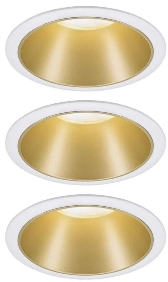 Paulmann 93406 - Set 3x LED 6,5W IP44, luminar baie COLE, dimabil, 230V