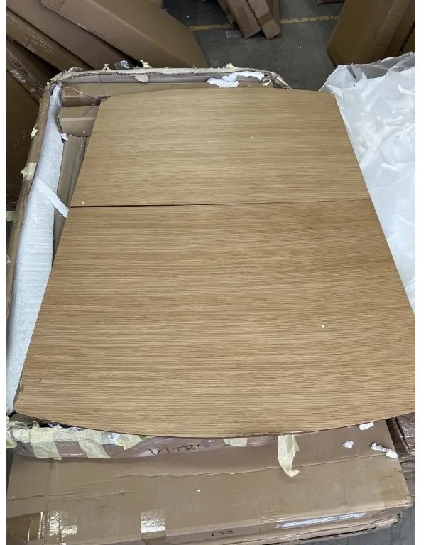 OFERTA Masa de dining VITRO II cu blat decor stejar 120(160)x80, extensibila calitate II.