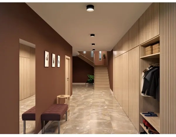 LED2 - Spot LED ZETA ON, 8W, 230V, 3000/3500/4000K, Ø 9 cm, negru