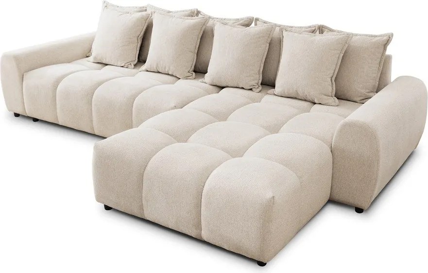 Colțar bej (cu colț pe partea dreaptă/cu șezlong) Albane – Ropez