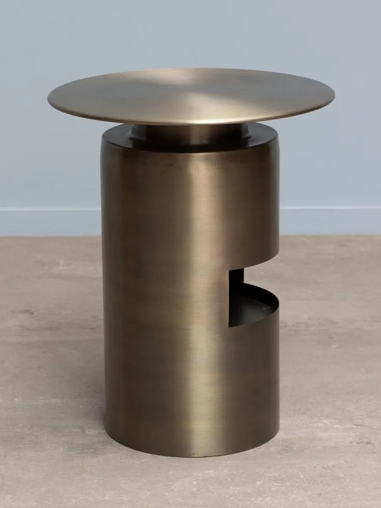 Masuta laterala, din metal, antique gold Shifumi