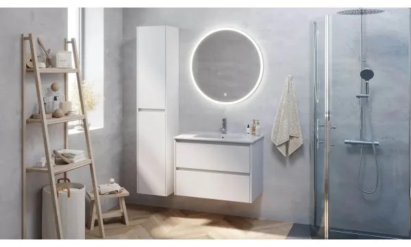 Corp de baie MOLDE 80 cm cu lavoar, alb