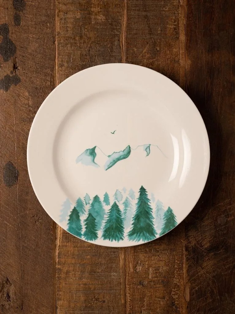 Farfurie din portelan, D23.5 cm, Green Mountains