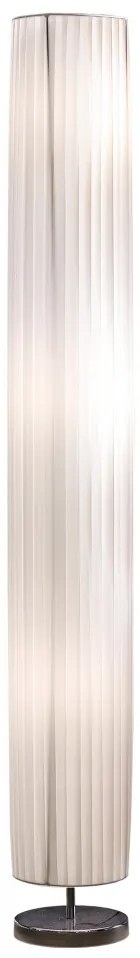 Lampadar patrat din latex/metal cromat THIS &amp; THAT 160 alb, 3 becuri