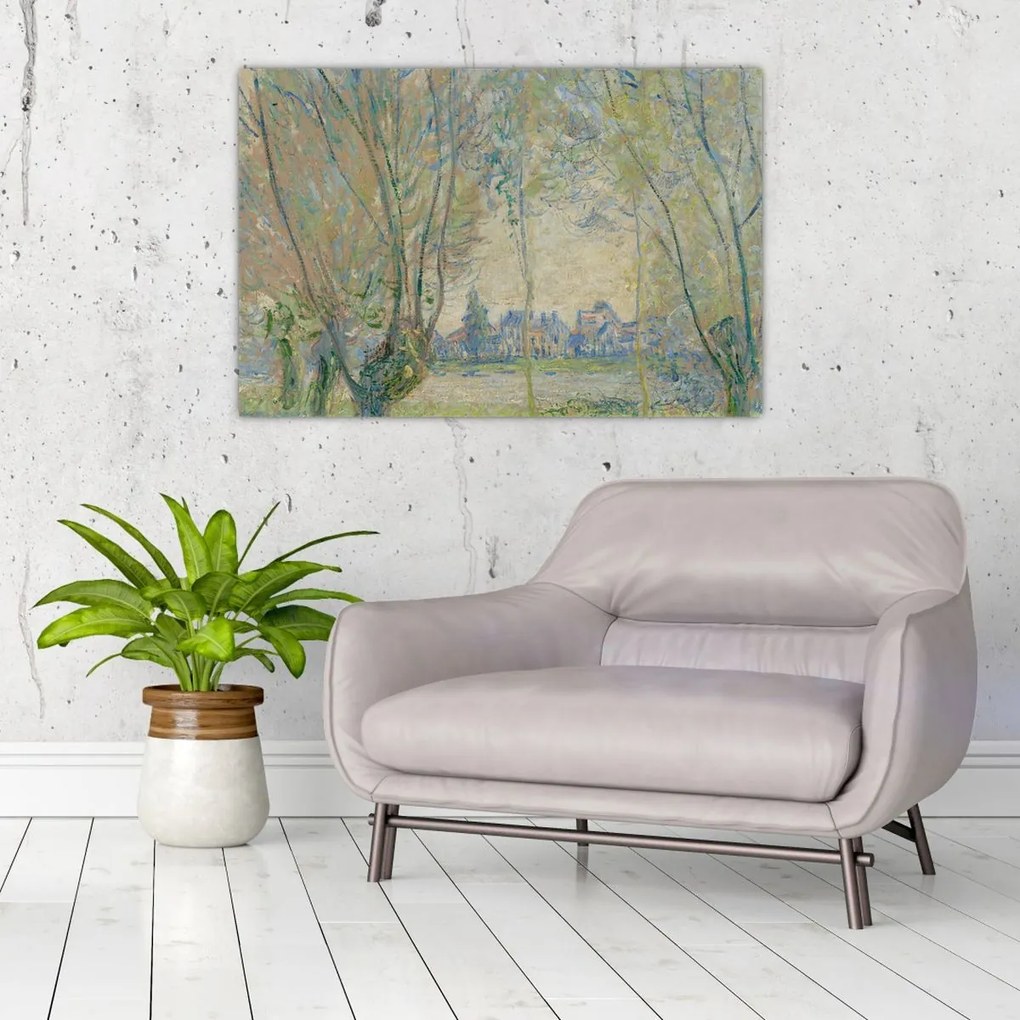 Tablou - Claude Monet, Woman Seated under the Willows, reproducere (90x60 cm)