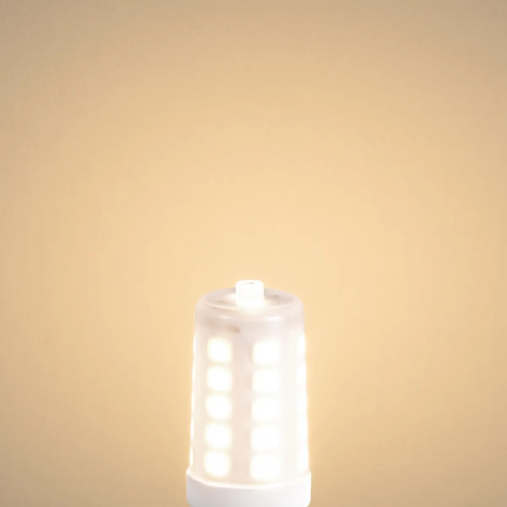 Set de 5 becuri LED G9 reglabile cu intensitatea luminii, opal, 3W, 250lm, 3000K