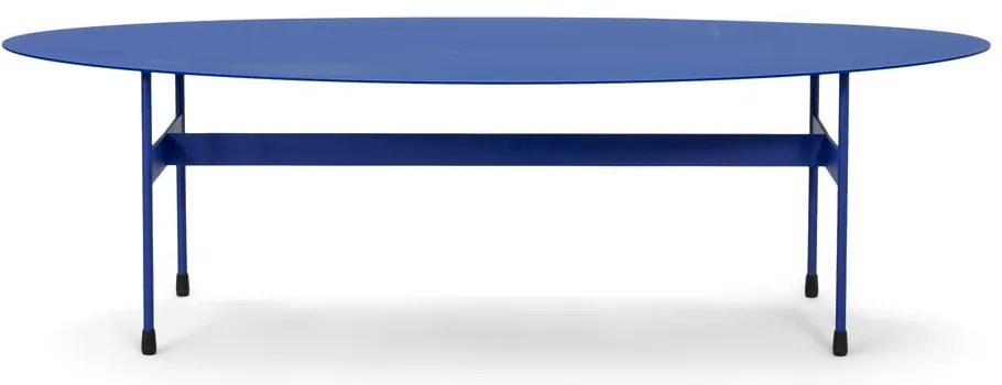 Măsuță de cafea albastră din metal 39x120 cm Mira – Spinder Design