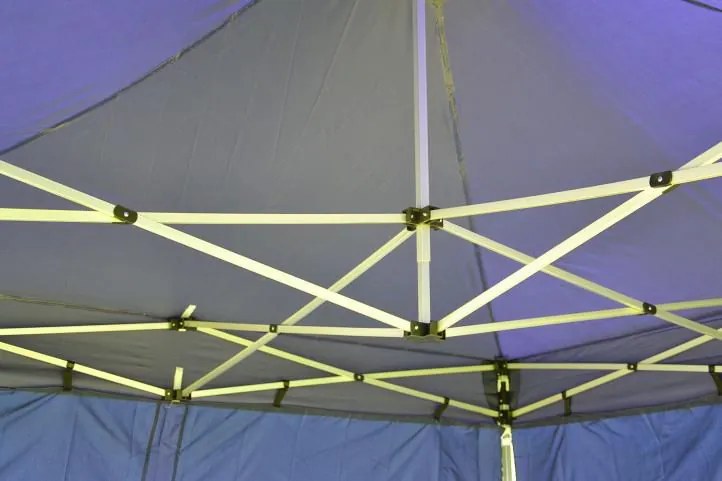 Cort grădină Foarfecă PROFI 3x3m albastru+4 pereți laterali