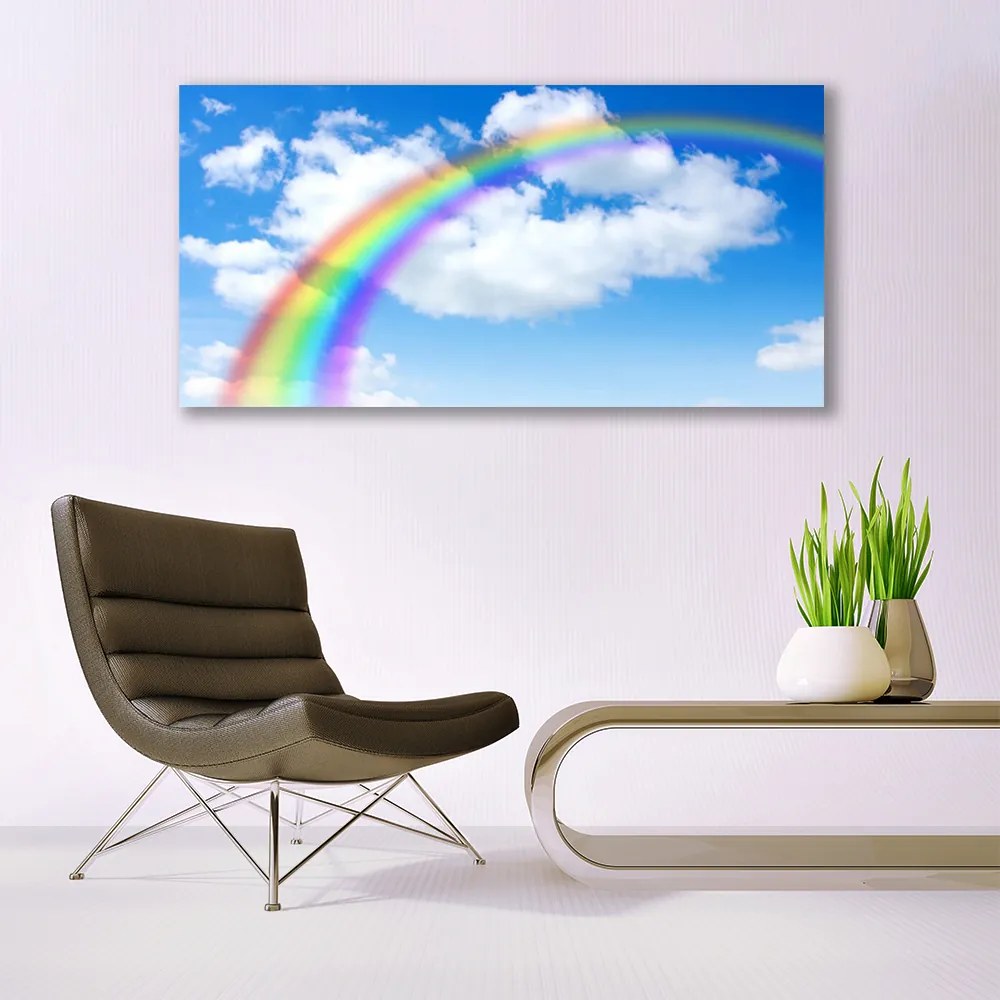 Tablou pe panza canvas Rainbow Natura Multi