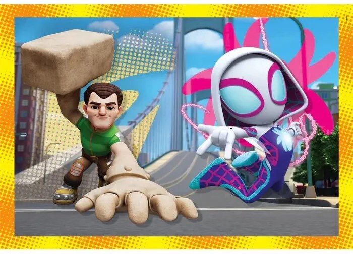Omul Păianjen Spidey Puzzle 4 în 1 Clementoni