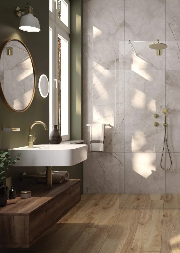 TEMISTO Baterie de dus montaj incastrat cu 2 functii finisaj bronz / antichizat BQT_M44P