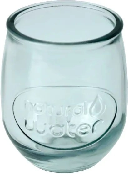 Pahar din sticlă reciclată Ego Dekor Water, 400 ml, albastru deschis