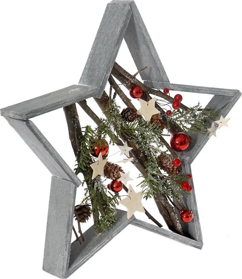 Decor Craciun din lemn - Stella