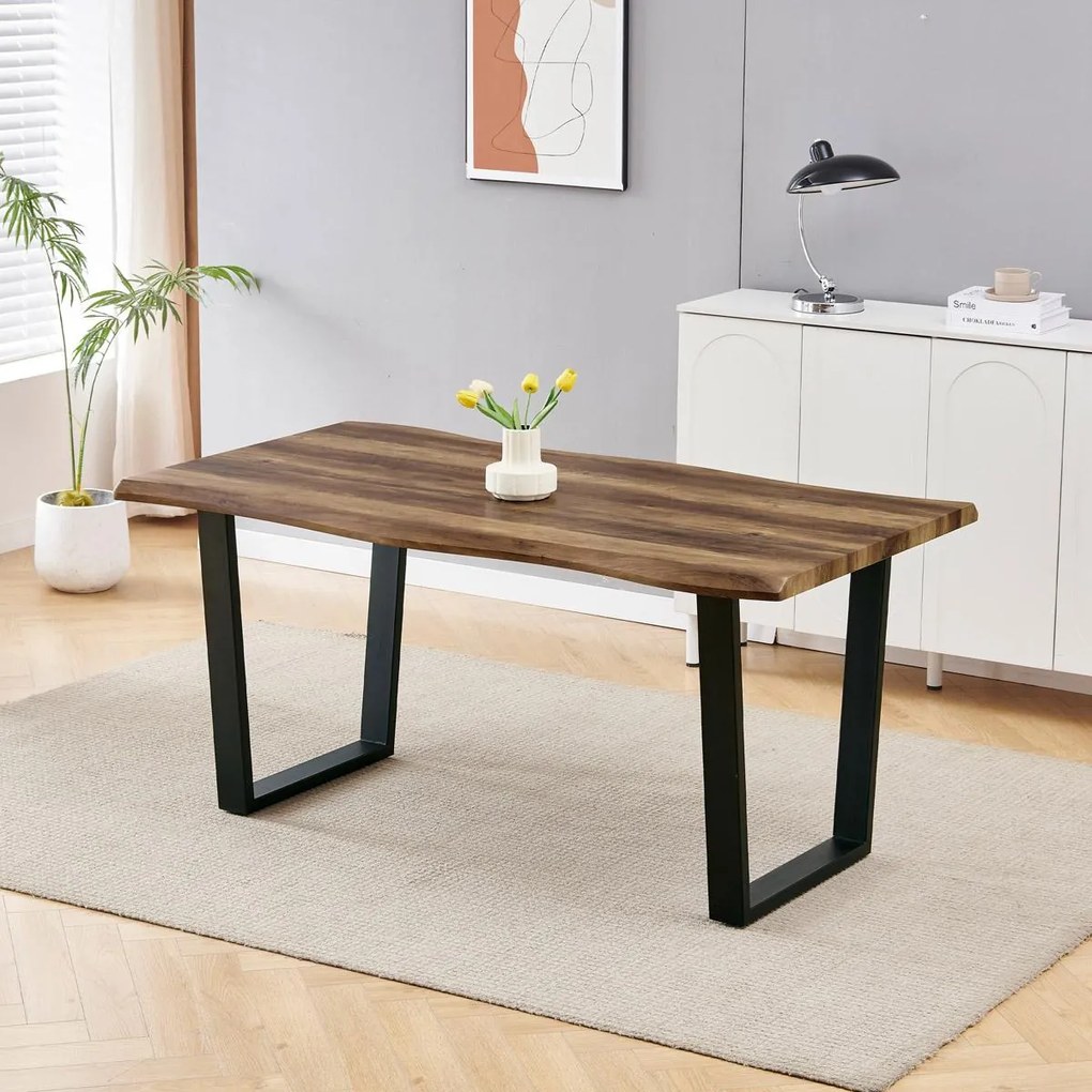 Masă sufragerie Hombros 2 (old style wood) (pentru 6 persoane). 1120714