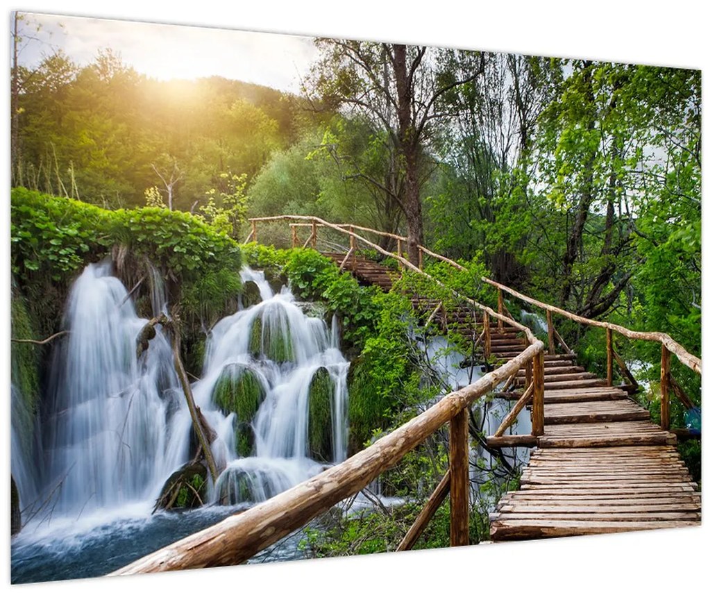 Tablou - Lacurile Plitvice (90x60 cm)