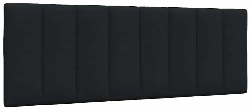 vidaXL Pernă pentru tăblie de pat, negru, 120 cm, material textil