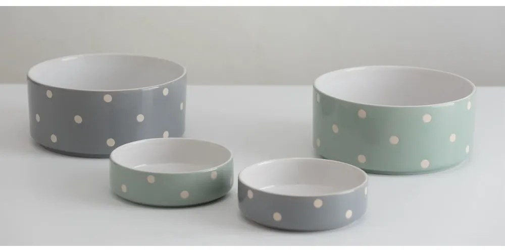 Bol pentru animale de companie din gresie ceramică ø 13 cm Polka Dots – Mason Cash