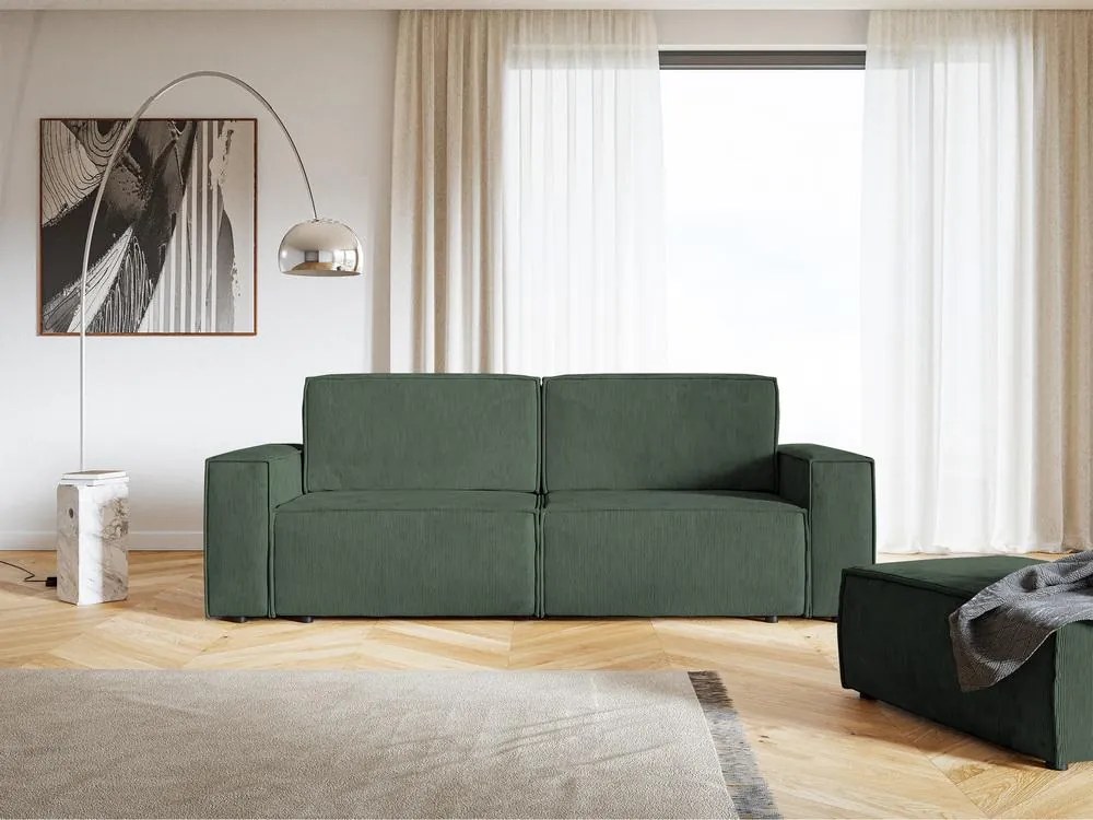 Canapea trei locuri Copenhagen (pădure verde + negru). 1098883