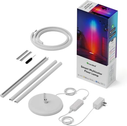 Nanoleaf NL7204K0201A070-LEDRGBW Lampă de podea dimabilă LED RGBW 22W/230V 2200-6500K Wi-Fi albă